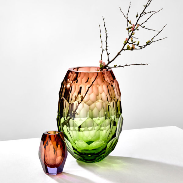 Vase aus Kristallglas - farbig - Moser - Caorle - Stamm Vertriebs GmbH - Österreich