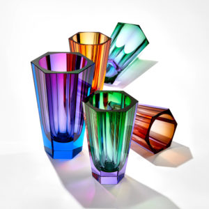 Vase aus Kristallglas - farbig - Moser - Purity - Stamm Vertriebs GmbH - Österreich